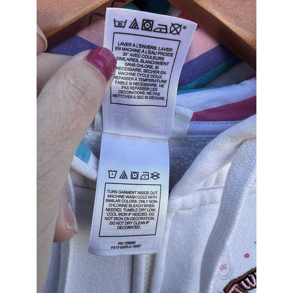 Disney Parks Jacket Woman’s XS  Disney Parks Mickey White Hoodie 2013 Full Zip - Picture 8 of 13